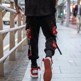Pants Tide Brand Harlan Straps Trousers Men's Korean Version Of Hip-Hop Personality Loose Street