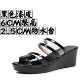 Plop And Ultra-High Heel Waterproof Table Pine Cake Thick Bottom Fish Mouth Sandals Night Shop Sexy Transparent With Fashion Slippers