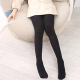 Girls Leggings Kids Thick Velvet Leggings Pencil Pants Children Warm Trousers Faux PU Leather Legging Slim Leather