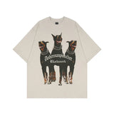 Doberman Dogs Street T-shirt-Outfit