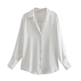 Spring Style New Spring Satin Texture Classic Shirt
