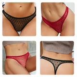 Sexy Perspective G-String Women's Panties Woman Thong Low-waist Underpants Hollow Out T-back Female Underwear