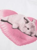 Love Bunny White Crop Top-Outfit