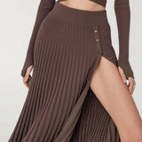 White O-neck Two Piece Set Bandage Y2K Dresses Elegant Winter Women 2022 Long Sleeve Slim Tunic Knitted Sweater