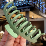 Korean Solid Big Hair Claws Elegant Frosted Acrylic Hair Clips Hairpins Barrette Headwear for Women Girls Hair