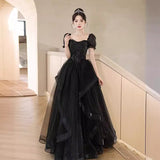 Evening Dress Dress 2025 New Banquet Temperament Long-Term Luxury Minit Dinner Hosts Walk Show Evening