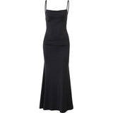 Temperament Slim Belt Fishtail Dress Fashion Party Party Spicy Girls Hip