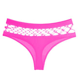 New Women's Underwear Panties Sexy Hollow Out Mesh Thong Middle-waist Large Size Breathable Comfortable Fashion