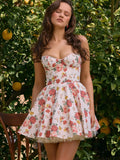 Women's Summer New Sexy Sling Wrapped Breast Fluffy Dress High-End Temperament Mesh Lined