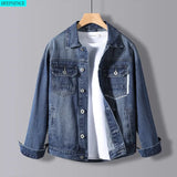 Men's Denim Jacket Trend Tide Brand 2021 Spring and Autumn Loose Jacket Men's Large Size Denim Jacket