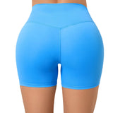 Zingj Hip Lift Yoga Shorts Stretch High-Waist Running Fitness Shorts Tight Seamless Sports Shorts Women-Outfit