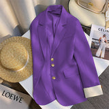 Spring Dress New High-End Design Blue Suit Jacket Women Korean Oceanic Korean Version Of Casual Suit