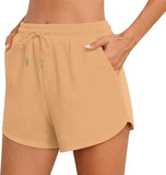 Women With Pocket Sports Shorts Fashion Shorts Drawstring Summer Workout Running Casual Leisure