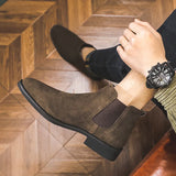 Zingj Men's High Bang Boots Leather Men's Martin Boots