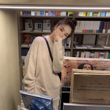 New Casual 2 Pieces Knitted Set Long Sleeve Patchwork Sweater Long Trousers Autumn Winter Female Wide Leg Pants
