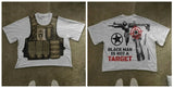 Street Printed Large T-Shirt Gothic 2025 Graphics T-Shirt Y2k Blouse Armed Gothic Men's Short Sleeves 211-1-Outfit