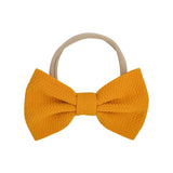 inches Solid Elastic Headband Handmade Boutique Hair Rope For Baby Girls Turban Bow Hair Band Headwear Hair Accessories