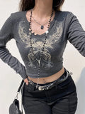 sleeve crop top with