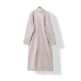 2021 oversized leather trench coat for women womens clothes Long soft faux leather Jacket
