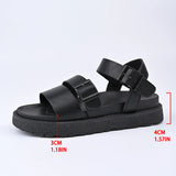 Women 2025 Summer New Leisure Korean Version Of Belt Buckle Sports Beach Thick-Sed Loose Cake Sandals