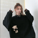 Oversized Hoodie Kawaii Cute Streetwear Women Pullovers Korean Fashion Harajuku Soft Girl Aesthetic Female