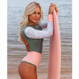 Zingj New Sexy One Piece Swimsuit Push Up Swimwear Women Monokini Long Sleeves Swim Suit Bathing Suit Women Summer Beach Wear 211-1-Outfit