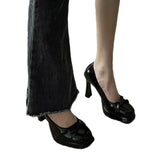 Wind High Heels Women 2025 Spring And Summer New Niche Design Style Style Temperament Large-Size Single