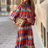 813 Spot 2025 Autumn New Women's Fashion Temperament Standing Collar Long Sleeves In The Long