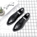 Zingj Men's Shoes Large Size British Formal Shoes 45 46 Men's Shoes