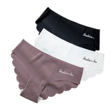For Women Seamless Panty Set Solid Invisible Underwear Sexy Low Waist Briefs Women's Underpants Lingerie Dropship 3