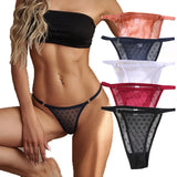 Transparent Female Underpants Women Mesh Briefs Panties Breathable Low Waist Lady Thongs Girls Intimates Lingerie