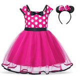 Birthday Dress For Christmas Dress New Year Costume Mouse Dress Up 2 Pcs Tutu Outfits Party Cosplay Polka Dots