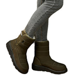 Warm Large Size Lady Snow Boots Women Magic Stick Waterproof High-Top Shoes
