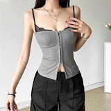 New Women's Retro Lace Slade Body Solid-Colored Slings In The Fall Of