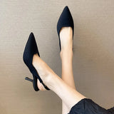 Zingj 2023 New Pointed Thin Heel Single Heel After Empty Head Sandal Muller Shoes-Outfit