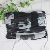 Sweet Cool Hottie Ultra-Short Umbilical Wrap Chest Sleeveless Coat Yarn Folding Tie Dye Chest Tight Waistcoat