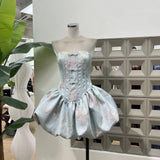 Exquisite Buckle National Style Elements Ponum Tecticle Boobs Fish Bone Waist Short Skirt Strap