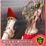 High Heels Women's Fine Heel 2025 New Pointed Shoes Yu Sister Temperament Lady Bun Head Single Shoes Women's