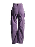 2025 New Street Overalls Wind Multi-Pocket Jeans High Waist Versatile Show Thin Straight Pants