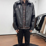 Handsome Niche Fashion Jacket Men's Locomotive Jacket New Literary Simple Pop Harajuku