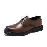 Zingj Leather Shoes Men New British Style Casual Men Business Dress Black Groom Wedding Shoes