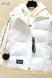 Women Sleeveless Jacket Fall Short Coat Women Waistcoat Female Body Warmer Ladies White Vest Witner Chalecos Para