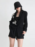Zingj New Ins Temperament Heavy Industry Nail Bead Three-Dimensional Flower Splicing Loose Show Thin Elegant Suit Jacket