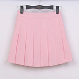New Spring high waist ball pleated skirts Harajuku Denim Skirts solid a-line sailor skirt Plus Size Japanese school