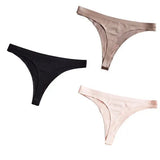 Ice Silk Thong Panties Sexy Women Underwear Female G-string Panties Solid Briefs For Ladies Low Waist Seamless