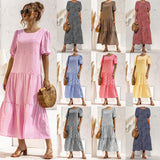 Sleeve Dot Plaid Urban Style Loose Stitching Long