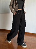 Zingj Corduroy Pants Men And Women Loose Straight Tube Ruffian Handsome Fried Street Many Pocket Design Sense Cargo Pants Spring And