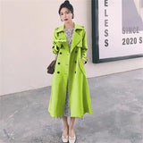 Woman 2025 Korean Version Of The New Spring And Autumn British Wind In The Long-Term Popular Red Coat