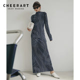 Polar Lights Wrap Long Maxi Skirt Womens 2021 Korean Fashion Lace Up A Line Skirt And Top Set Women Fall