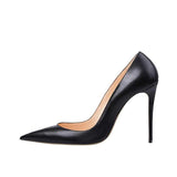 High Heels Women Shoes Pumps 12 cm Stilettos Shoes For Women PU Leather Wedding Shoes brown nude black YG001